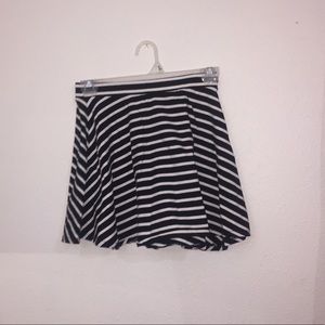 striped skater skirt